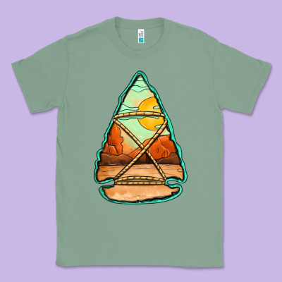 Western Desert Arrowhead Classic Tee Designed By Jasminsmagicworld