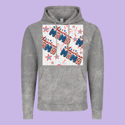 American Mama Seamless Pattern Vintage Hoodie Designed By Bundleandbundleshop