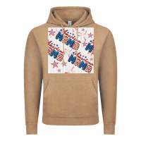 Vintage Coffee american mama seamless pattern Vintage Hoodie - BundleAndBundleShop