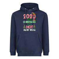 Navy 2020 First Christmas With My Hot New Wife Heavyweight Hoodie - Bettercallsaul