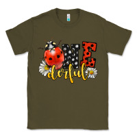 Army Green onederful wonderful ladybug Classic Tee - LillyAllenDesigns