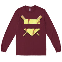 Burgundy custom baseball Long Sleeve Tee - MaliasSmallBusiness