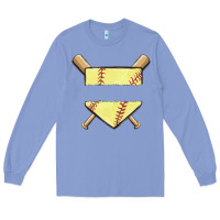 Colony Blue custom baseball Long Sleeve Tee - MaliasSmallBusiness