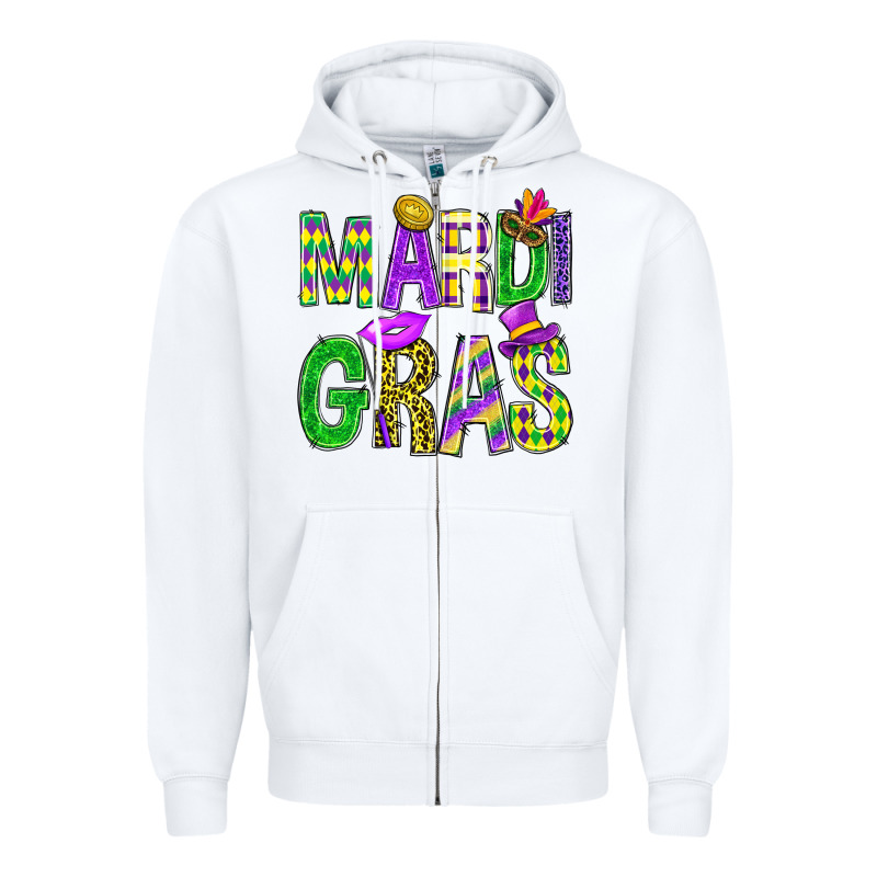 Mardi Gras Carnaval Masks Tumbler Zipper Hoodie by BundleAndBundleShop | Teevron