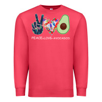 Cardinal PEACE LOVE AVOCADOS Premium Sweatshirt - Bettercallsaul