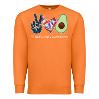 Carrot PEACE LOVE AVOCADOS Premium Sweatshirt - Bettercallsaul
