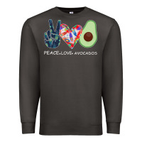 Smoke PEACE LOVE AVOCADOS Premium Sweatshirt - Bettercallsaul