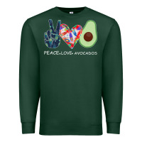 Sports Green PEACE LOVE AVOCADOS Premium Sweatshirt - Bettercallsaul