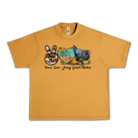Peanut Butter Peace Love Jersey Giant Chicken Urban Heavy Tee - LillyAllenDesigns
