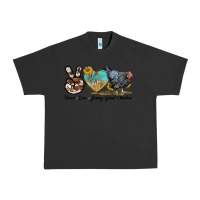 Pigment Black Peace Love Jersey Giant Chicken Urban Heavy Tee - LillyAllenDesigns