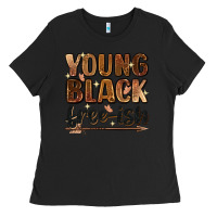 Black young black free ish Ladies Tee - Zillion Design Studio