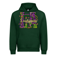Forest Green louisiana mardi gras Urban Hoodie - OliviaCreatesArt