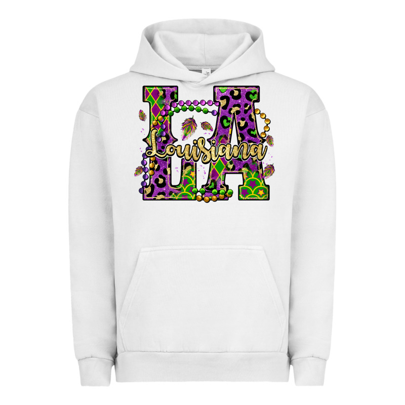 Louisiana Mardi Gras Urban Hoodie by OliviaCreatesArt | Teevron