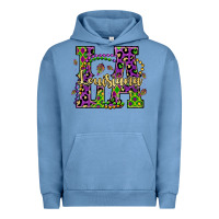 Pigment Pebble Blue louisiana mardi gras Urban Hoodie - OliviaCreatesArt