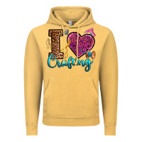 Vintage Mustard i love crafting Vintage Hoodie - RanaPortraitStore