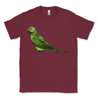 Burgundy Ring Necked Parakeet Classic Tee - LillyAllenDesigns
