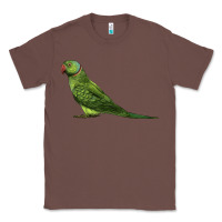 Chestnut Ring Necked Parakeet Classic Tee - LillyAllenDesigns