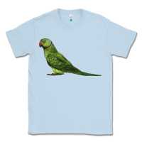 Dusty Blue Ring Necked Parakeet Classic Tee - LillyAllenDesigns