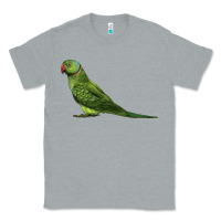 Heather Grey Ring Necked Parakeet Classic Tee - LillyAllenDesigns