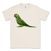 Natural Ring Necked Parakeet Classic Tee - LillyAllenDesigns