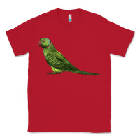 Red Ring Necked Parakeet Classic Tee - LillyAllenDesigns