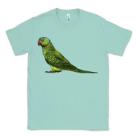 Seafoam Ring Necked Parakeet Classic Tee - LillyAllenDesigns