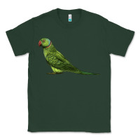Sports Green Ring Necked Parakeet Classic Tee - LillyAllenDesigns