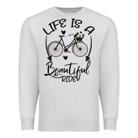 Dove Grey Life is a beautiful ride Premium Sweatshirt - Bettercallsaul