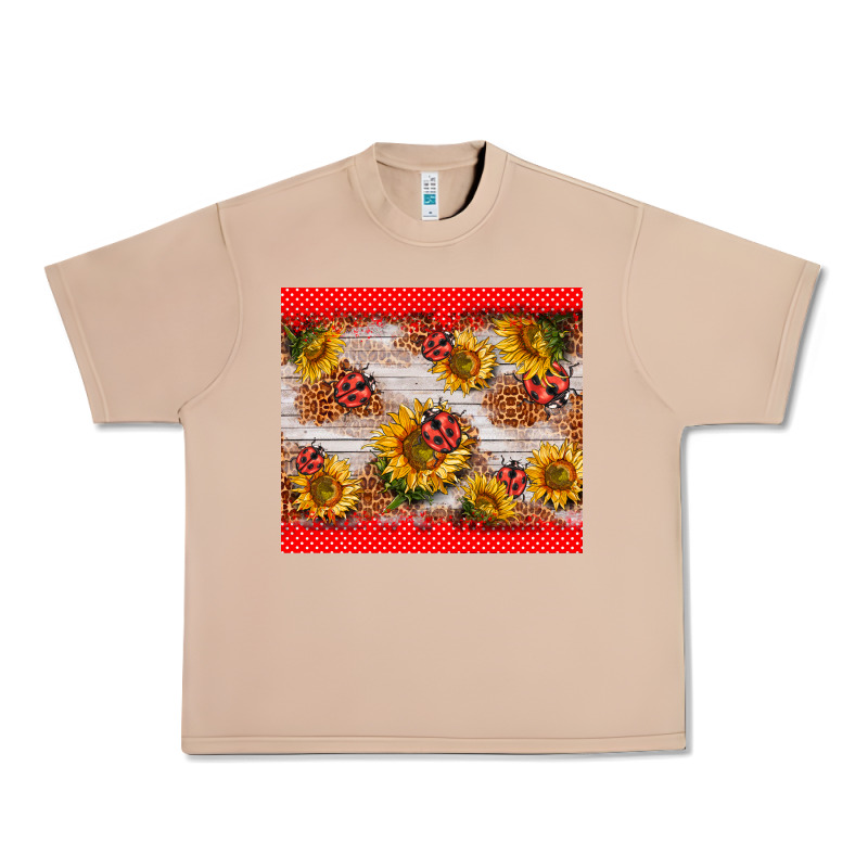 Ladybug Sunflower Urban Heavy Tee by BarkalooDesign | Teevron