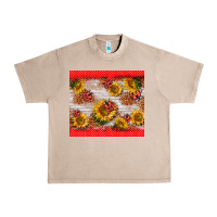 French Oak ladybug sunflower Urban Heavy Tee - BarkalooDesign
