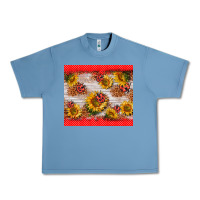 Pebble Blue ladybug sunflower Urban Heavy Tee - BarkalooDesign