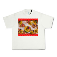 Pistachio ladybug sunflower Urban Heavy Tee - BarkalooDesign