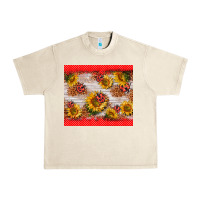 Sandshell ladybug sunflower Urban Heavy Tee - BarkalooDesign