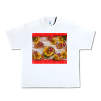 White ladybug sunflower Urban Heavy Tee - BarkalooDesign