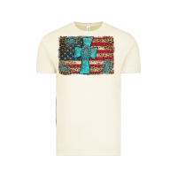 Vintage Arctic flag and turquoise cross Vintage Tee - AdoDesignShop