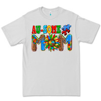 Dove Grey ausome autism mom Premium Tee - AdoDesignShop