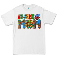White ausome autism mom Premium Tee - AdoDesignShop