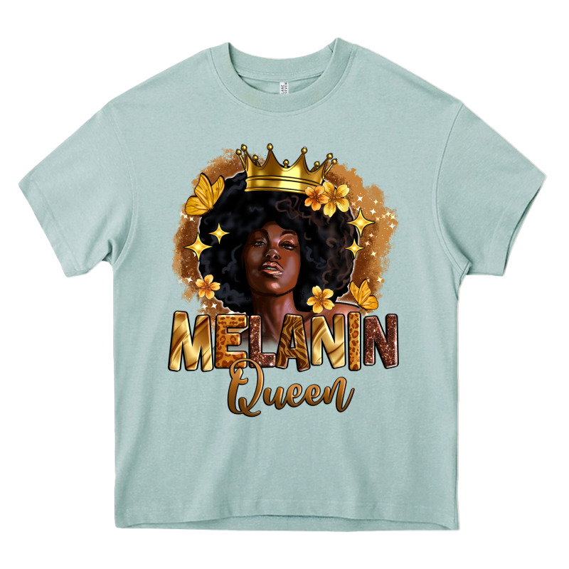 Melanin Queen Heavy Core Tee by Zillion Design Studio | Teevron