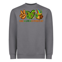 Storm peace love st patricks day Heavyweight Sweatshirt - NancyCooperArtShop