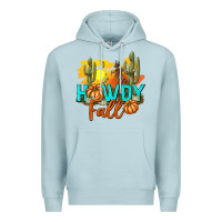 Blue Mist Howdy Fall Premium Hoodie - texasbilliewilder