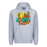 Heather Grey Howdy Fall Premium Hoodie - texasbilliewilder