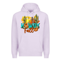 Lilac Howdy Fall Premium Hoodie - texasbilliewilder