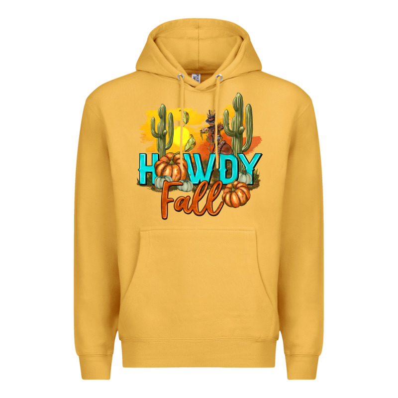 Howdy Fall Premium Hoodie by texasbilliewilder | Teevron
