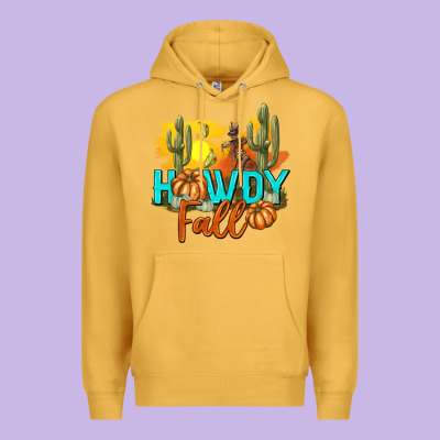 Howdy Fall Premium Hoodie Designed By Texasbilliewilder