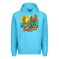 Ocean Blue Howdy Fall Premium Hoodie - texasbilliewilder