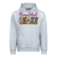 Heather Grey beautiful crazy Urban Hoodie - OliviaCreatesArt