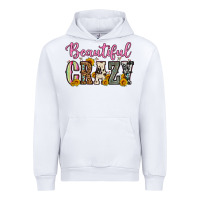 White beautiful crazy Urban Hoodie - OliviaCreatesArt