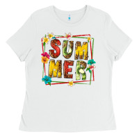 White summer with fruit Ladies Tee - texasbilliewilder