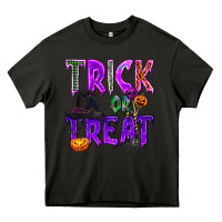 Asphalt Trick or Treat Heavy Core Tee - texasbilliewilder