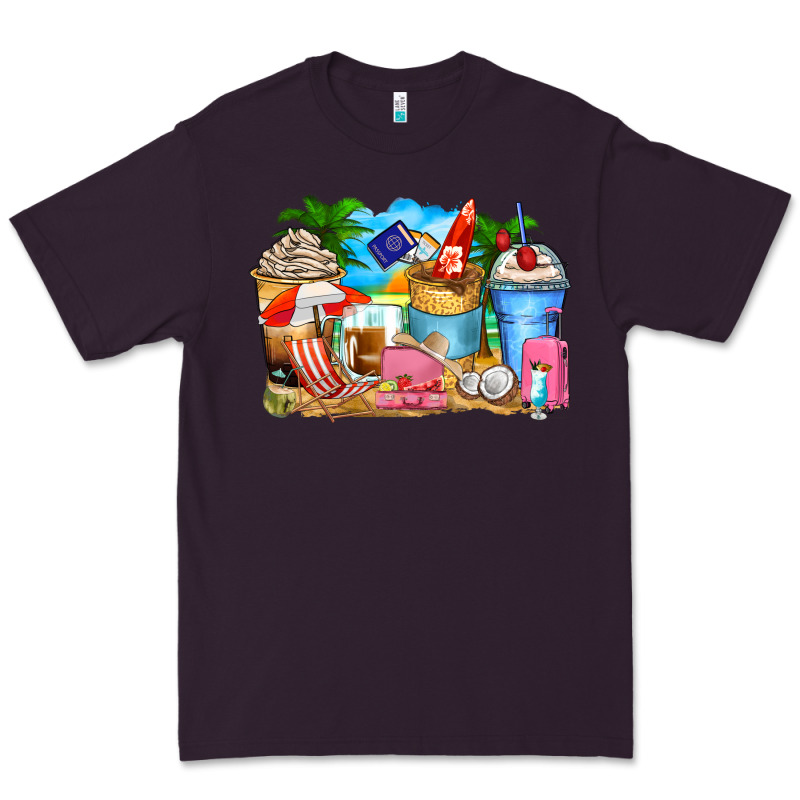 Travel Coffee Cups Premium Tee by Zillion Design Studio | Teevron